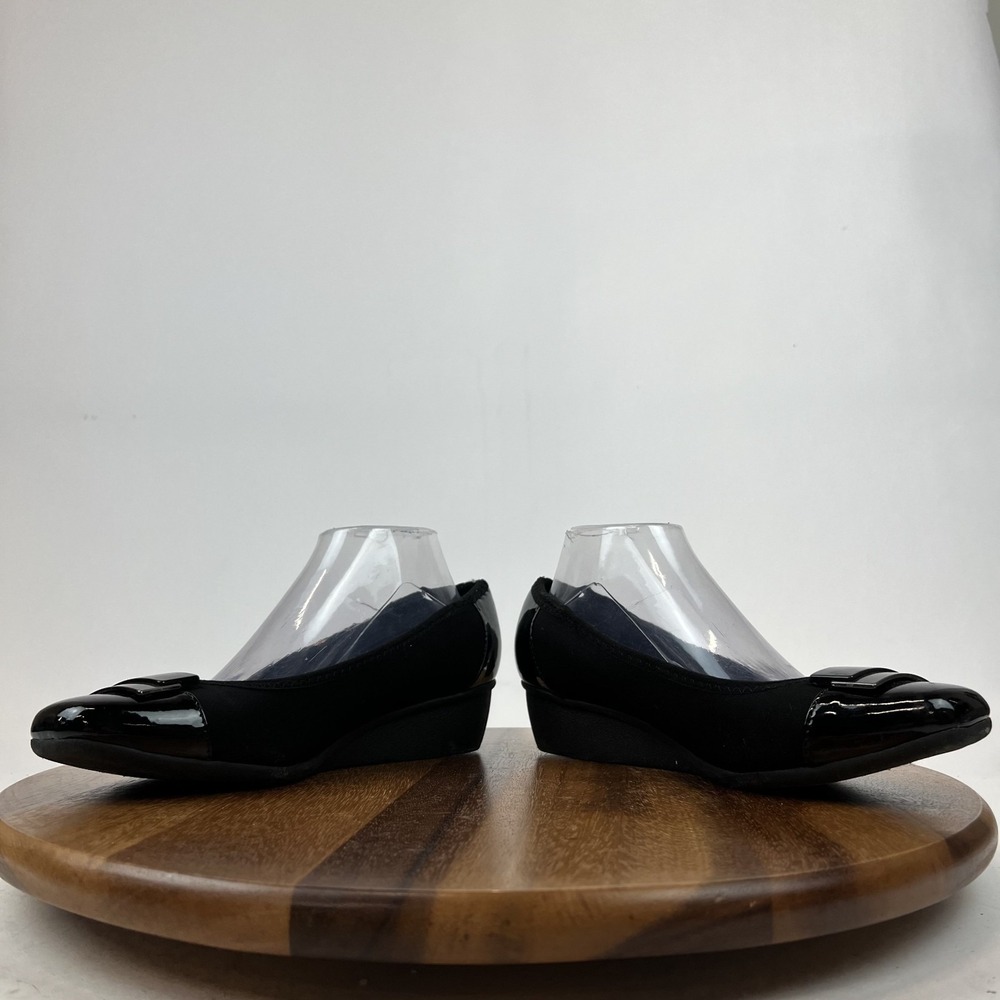 Womens Anne Klein Waverly Black Casual Cap Toe Wedge Loafers Size 9.5 M GUC - Picture 5 of 8